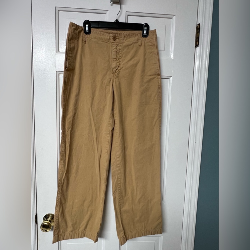 J Crew Sailor heritage chino khaki  pant Women’s Size 27 Beige BP499 Preowned